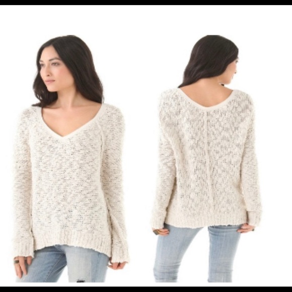 Free People Ivory Songbird Sweater - Picture 2 of 6